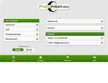 Tablet Screenshot of pneupirat.ch